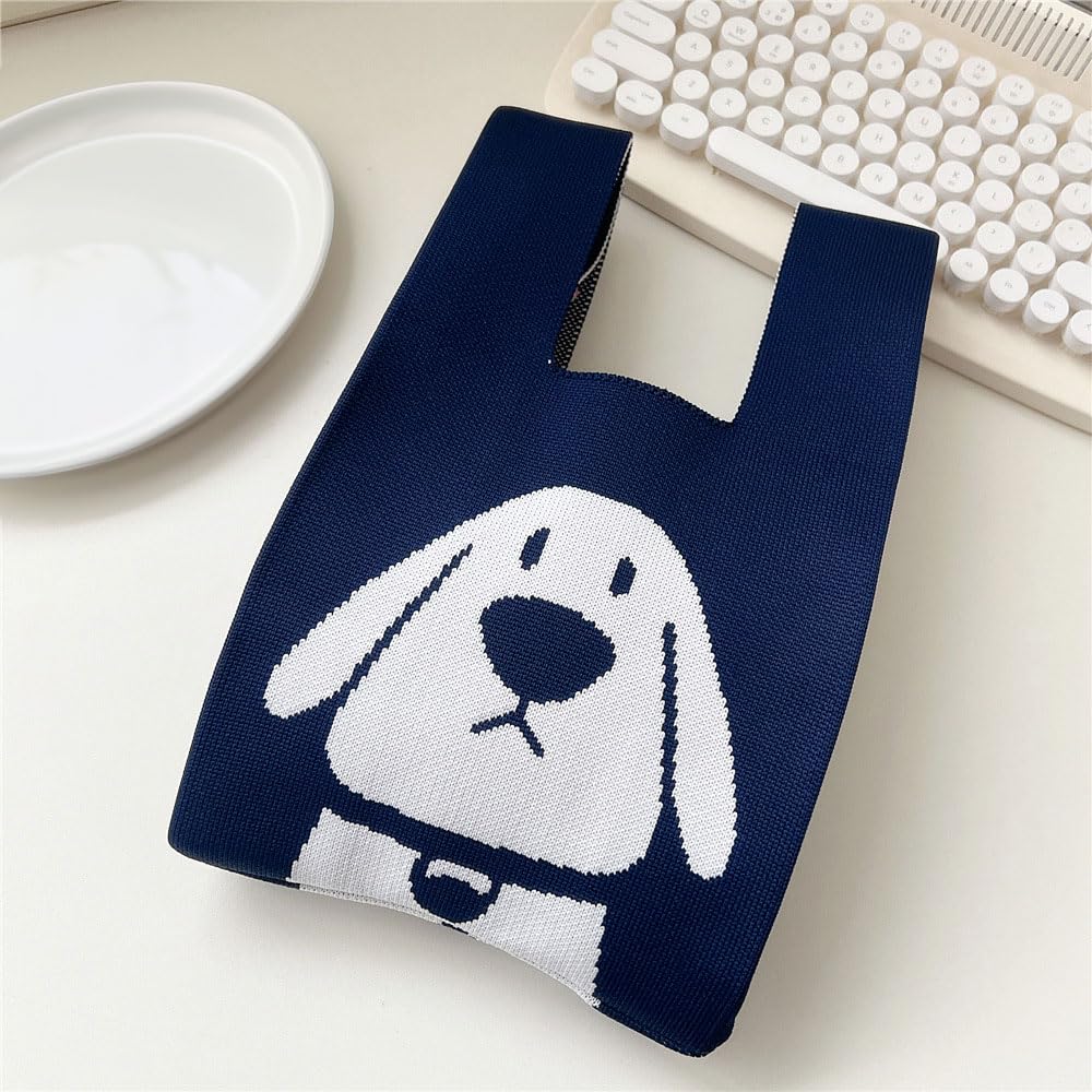 Amazon | [miagolale] ニットバッグ 私のわんこ ショルダー